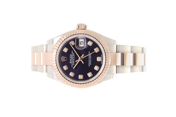 Đồng Hồ Rolex Lady-Datejust 279171 Mặt Số Tím Nạm Kim Cương Dây Đeo Oyster