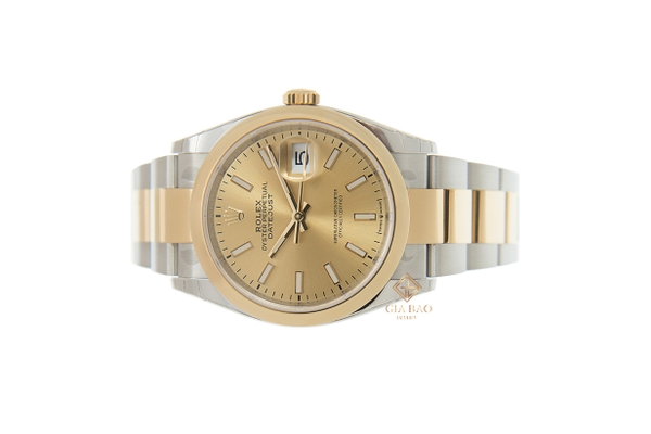 Đồng Hồ Rolex Datejust 36 126203 Mặt Số Vàng Champagne Dây Đeo Oyster