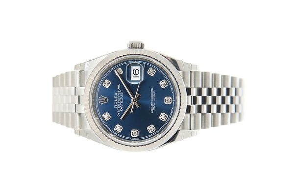 Đồng Hồ Rolex Datejust 36 126234 Mặt Số Xanh Cọc Số Kim Cương