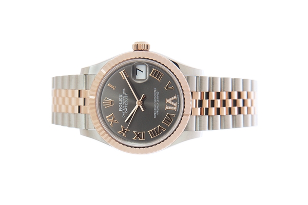 Đồng Hồ Rolex Datejust 31 278271 Mặt Số Xám Cọc Số La Mã Nạm Kim Cương