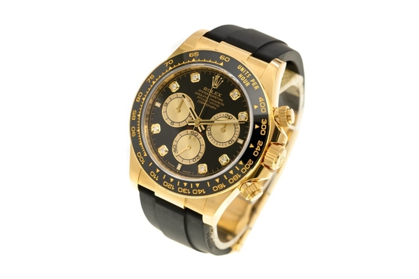 Đồng Hồ Rolex Cosmograph Daytona 126518LN Mặt Số Đen Sáng Cọc Số Kim Cương