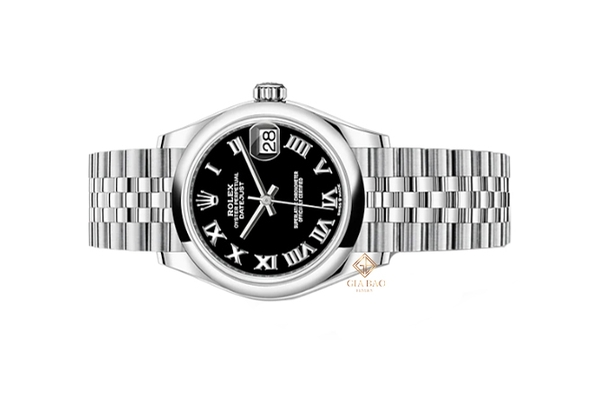 Đồng Hồ Rolex Datejust 31 278240 Mặt Số Đen Cọc Số La Mã