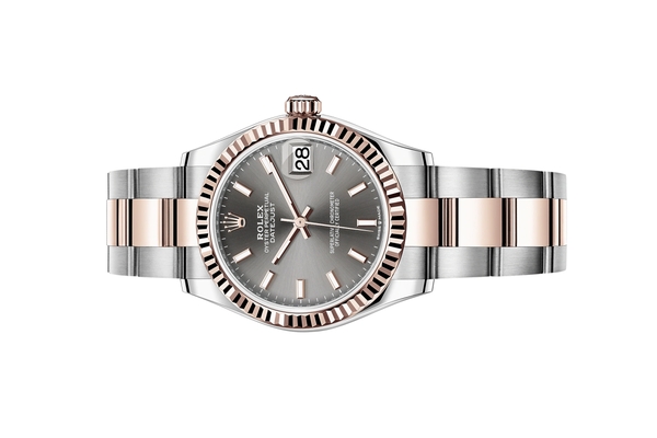 Đồng Hồ Rolex Datejust 31 278271 Mặt Số Xám Cọc Số Dạ Quang Dây Đeo Oyster