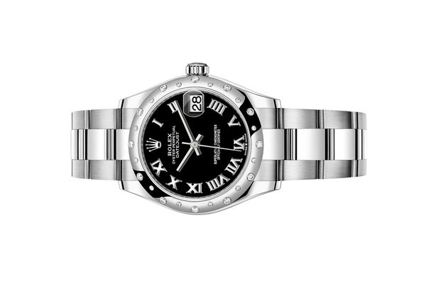 Đồng Hồ Rolex Datejust 31 278344RBR Mặt Số Đen Cọc Số La Mã Dây Đeo Oyster