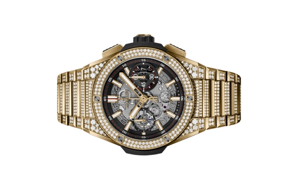 Đồng Hồ Hublot Big Bang Integrated Yellow Gold Pavé 451.VX.1130.VX.3704