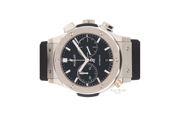 Đồng Hồ Hublot Classic Fusion White Dial Titanium on Black Rubber Strap 521.NX.2611.RX