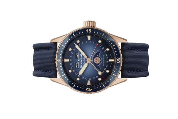 Đồng Hồ Blancpain Fifty Fathoms Bathyscaphe Quantième Complet Phases de Lune 5054-3640-O52B