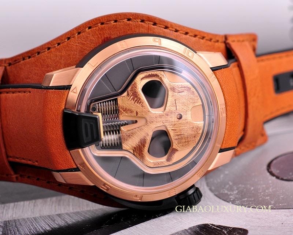 Đồng Hồ HYT H1 SKULL 18K ROSE GOLD S48-DG-57-NF-LM