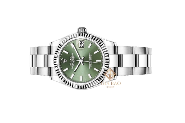 Đồng Hồ Rolex Datejust 278274 Mặt Số Xanh Cọc Số Dạ Quang Dây Đeo Oyster