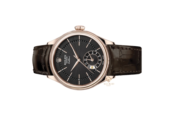 Đồng Hồ Rolex Cellini Dual Time 50525 Mặt Số Đen