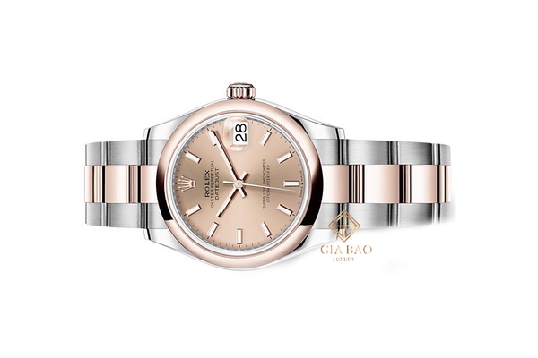 Đồng Hồ Rolex Datejust 31 278241 Mặt Số Hồng Cọc Số Dạ Quang Dây Đeo Oyster