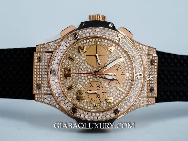 Đồng Hồ Hublot Big Bang King Gold Full Pave 41mm 341.PX.9010.RX.1704