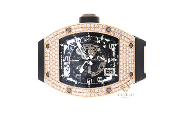 Đồng Hồ Richard Mille RM010 Vàng Hồng Đính Kim Cương