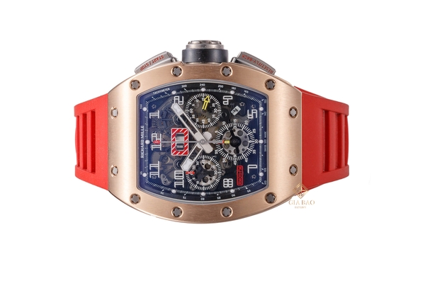 Đồng Hồ Richard Mille RM011 Automatic Flyback Chronograph Felipe Massa Vàng Hồng Titanium