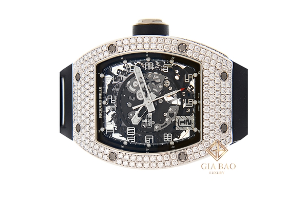 Đồng Hồ Richard Mille RM010 Vàng Trắng Đính Kim Cương