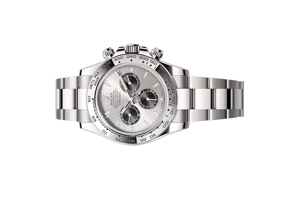 Đồng Hồ Rolex Cosmograph Daytona 126509 Mặt Số Bạc Cọc Số Dạ Quang