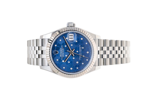 Đồng Hồ Rolex Datejust 278274 Mặt Số Cánh Hoa Xanh