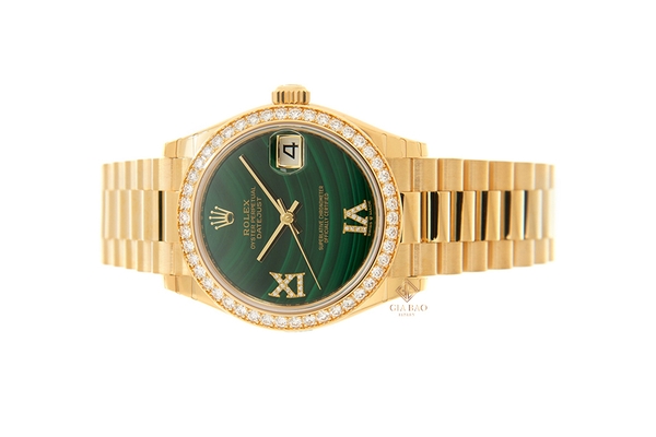 Đồng Hồ Rolex Datejust 31 278288RBR Mặt Số Đá Xanh