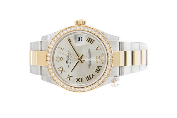 Đồng Hồ Rolex Datejust 31 278383RBR Mặt Số Bạc Cọc Số La Mã Dây Đeo Oyster
