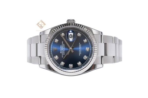 Đồng Hồ Rolex Datejust 36 126234 Mặt Số Xanh Cọc Số Kim Cương Dây Đeo Oyster