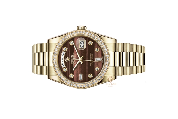 Đồng Hồ Rolex Day-Date 36 118348 Mặt Số Bulls Eye