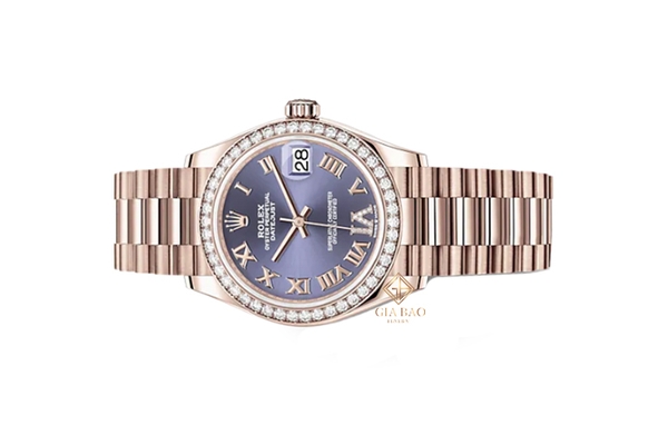 Đồng Hồ Rolex Lady-Datejust 278285RBR Mặt Số Tím Cọc Số La Mã