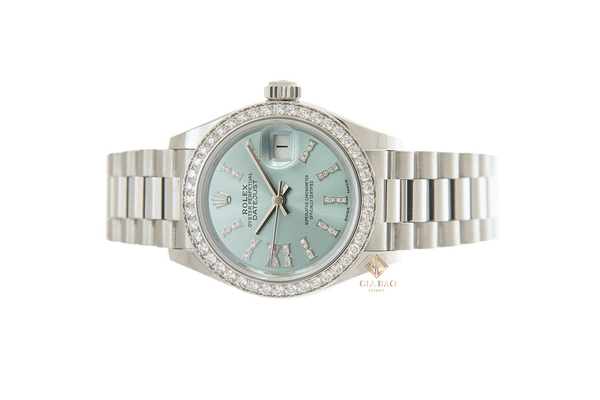 Đồng Hồ Rolex Lady Datejust 279136RBR Mặt Số Xanh Lam Nạm Kim Cương