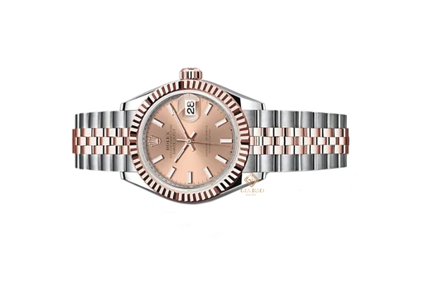 Đồng Hồ Rolex Lady-Datejust 279171 Mặt Số Hoa Hồng Cọc Số Dạ Quang