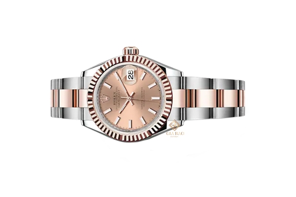 Đồng Hồ Rolex Lady-Datejust 279171 Mặt Số Hoa Hồng Cọc Số Dạ Quang Dây Đeo Oyster