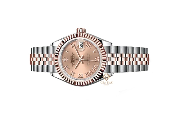 Đồng Hồ Rolex Lady-Datejust 279171 Mặt Số Hoa Hồng Cọc Số La Mã