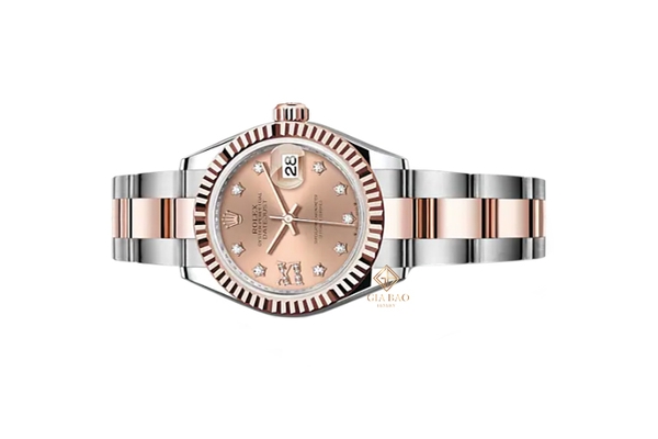 Đồng Hồ Rolex Lady-Datejust 279171 Mặt Số Hoa Hồng Cọc Số Sao Dây Đeo Oyster