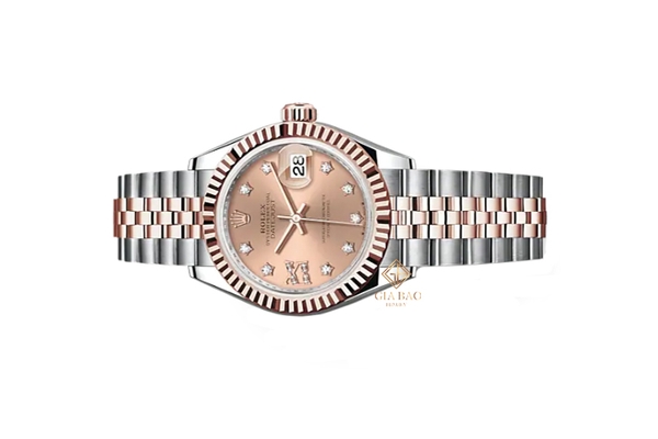 Đồng Hồ Rolex Lady-Datejust 279171 Mặt Số Hoa Hồng Cọc Số Sao