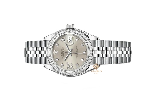 Đồng Hồ Rolex Lady Datejust 28 279384RBR Mặt Số Bạc Cọc Số Sao