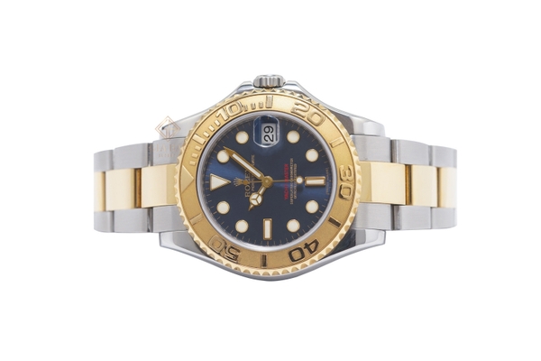 Đồng Hồ Rolex Yacht-Master 168623 Mặt Số Xanh