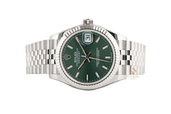 Đồng Hồ Rolex Datejust 278274 Mặt Số Xanh Cọc Số Dạ Quang