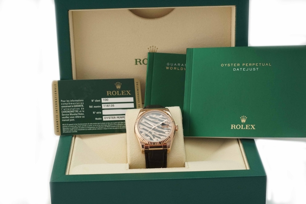 Đồng Hồ Rolex Datejust 36 116135 Mặt Số Ngựa Vằn