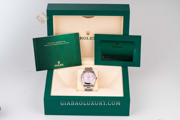 Đồng Hồ Rolex Oyster Perpetual 36 126000 Mặt Số Hồng Candy