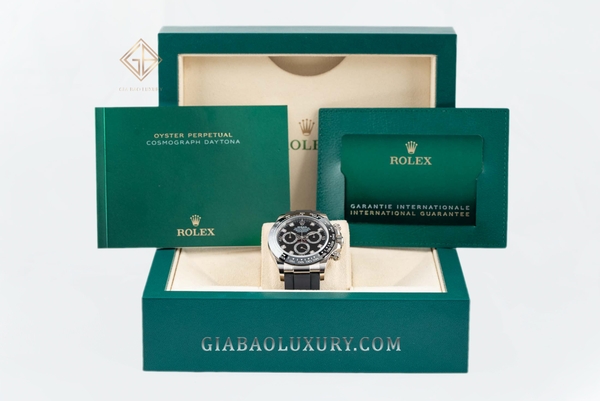 Đồng Hồ Rolex Cosmograph Daytona 116519LN Mặt Số Đen Nạm Kim Cương