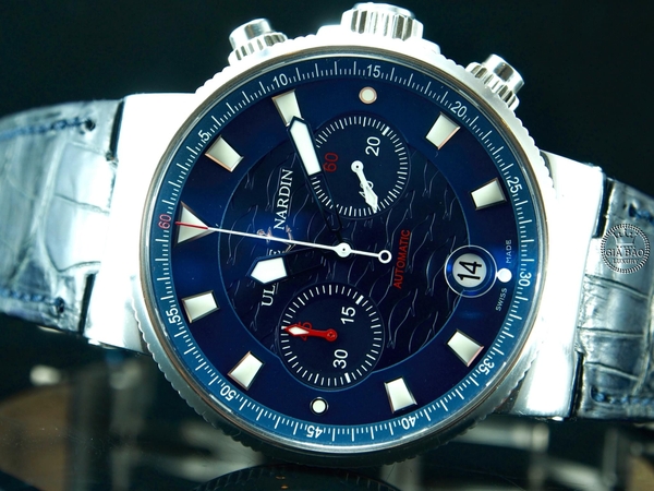 Đồng Hô Ulysse Nardin Maxi Marine Blue Seal Chrono Limited 1846