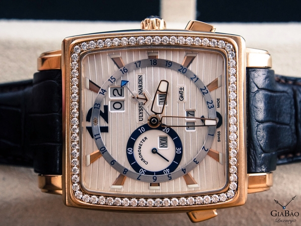 Đồng Hồ Ulysse Nardin Quadrato Dual Time Perpetual 326-90/91