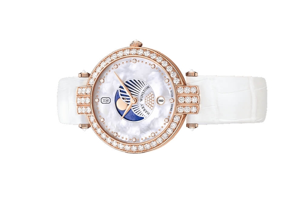 Đồng hồ Harry Winston Premier Moon Phase 36mm PRNQMP36RR001