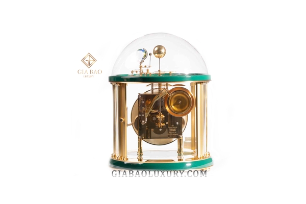 Đồng Hồ Để Bàn Hermle Tellurium 22805 V10352 (Green and Brass)