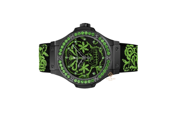 Đồng Hồ Hublot Big Bang Broderie Sugar Skull Fluo Malachik Green 41mm 343.CG.6590.NR.1222