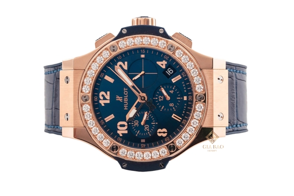 Đồng Hồ Hublot Big Bang Gold Blue Diamonds 41mm 341.PX.7180.LR.1204