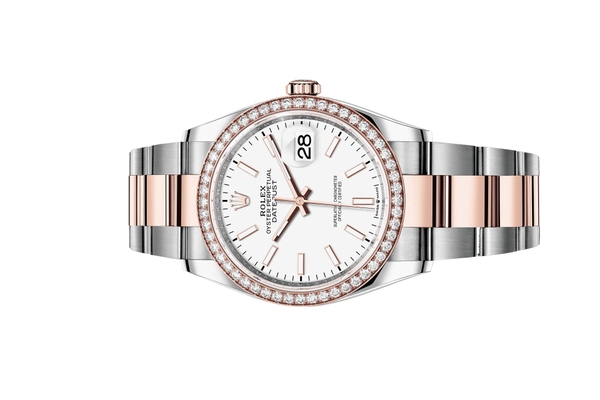 Đồng Hồ Rolex Datejust 36 126281RBR Mặt Số Trắng Dây Đeo Oyster (Like New)