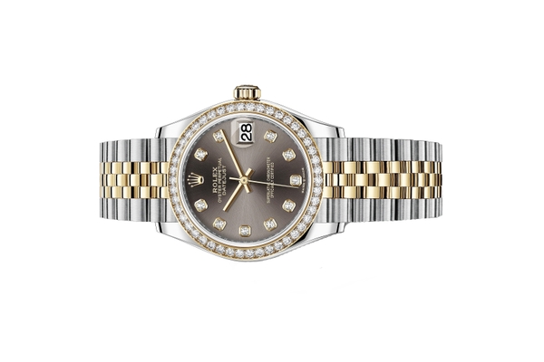 Đồng Hồ Rolex Datejust 31 278383RBR Mặt Số Xám Nạm Kim Cương