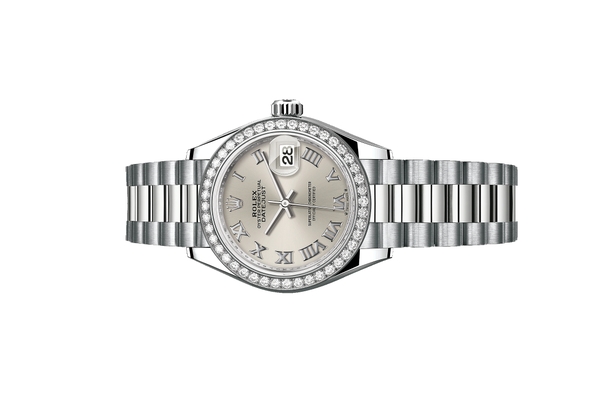 Đồng Hồ Rolex Lady-Datejust 279139RBR Mặt Số Bạc Cọc Số La Mã