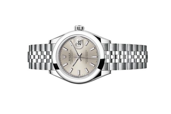 Đồng Hồ Rolex Lady-Datejust 28 279160 Mặt Số Bạc Cọc Dạ Quang