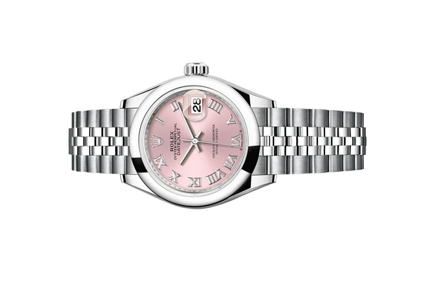 Đồng Hồ Rolex Lady-Datejust 28 279160 Mặt Số Hồng Cọc Số La Mã