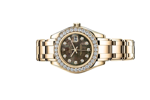 Đồng Hồ Rolex Pearlmaster 29 80298 Mặt Số Xà Cừ Tím